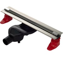 Напольный желоб водосток BERGES SUPER Slim 600 S-сифон, D50, H60, боковой выпуск, 42l/m 090152