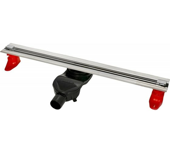 Напольный желоб водосток BERGES SUPER Slim 800 S-сифон, D50, H60, боковой выпуск, 42l/m 090154