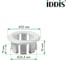 Облицовка перелива IDDIS ABS-пластик, 24.4 мм, белая, 917WT240SK 2