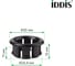 Облицовка перелива IDDIS ABS-пластик, 24.4 мм, черная, 917BL240SK 2