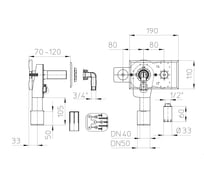 Сифон 405 без установочного уголка, DN40/50 HL 405ECO