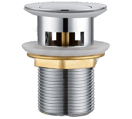 Донный клапан для раковины Elghansa с переливом 1 1/4 Click-Clack, RoundLine WBT-121