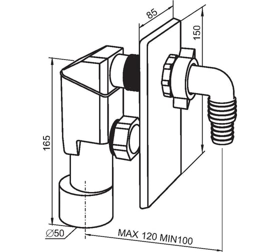Сифон для стиральной машины SantecPro AM150