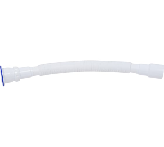 Сифон гофрированный Unicorn 1500 мм, прикручивающийся выпуск 1 1/2" (Ø 40), нержавеющий винт 6x85, пластиковая чашка, Ø40x40/50 D240P