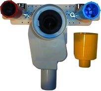 Встраиваемый сифон HL DN50, с монтажной плитой и установочными уголками 1/2" HL 134/50