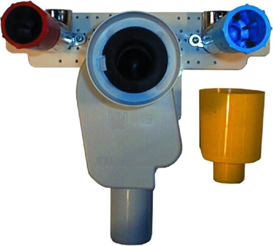 Встраиваемый сифон HL DN50, с монтажной плитой и установочными уголками 1/2" HL 134/50 1