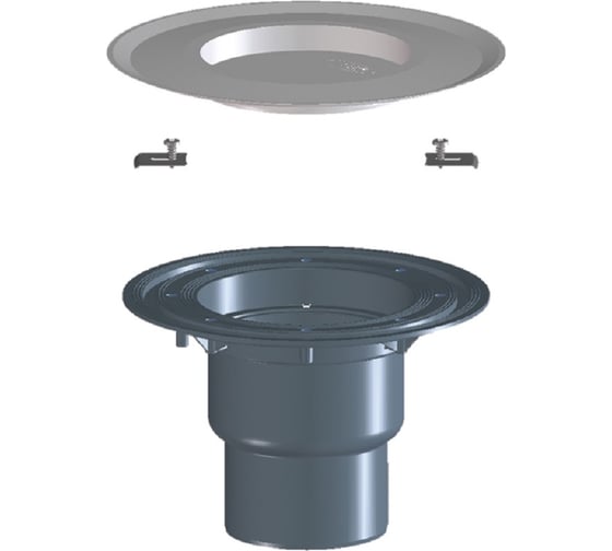 Корпус трапа HL 3100T, включает заглушку 03100.0E и фиксаторы 619 HL 3100TK 1