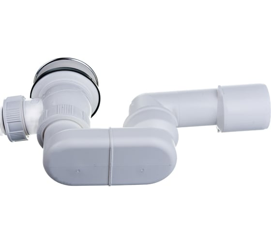 Автоматический слив-перелив для ванны PlastBrno Click Clack, металл, 40/50, L55 EVK0150