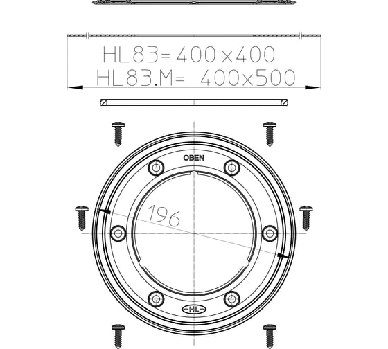 Гидроизоляционный фланец HL 83