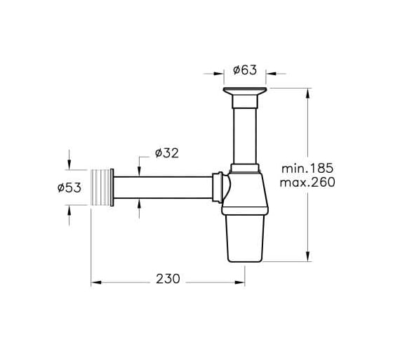 Сифон для раковины VITRA A45109