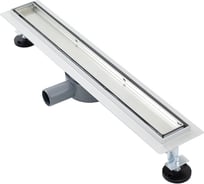 Линейный душевой трап SANTREK AQUA B-70500 нерж 70x500мм (горизонтальный выпуск 360 гр, ф40) (решетка щелевая, под плитку) сухой затвор и гидрозатвор 319565