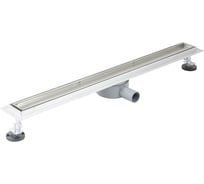 Линейный душевой трап SANTREK AQUA B-70800 нерж 70x800 мм (горизонтальный выпуск 360 гр, ф40) (решетка щелевая, под плитку) сухой затвор и гидрозатвор 319568