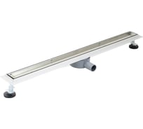 Линейный душевой трап SANTREK AQUA B-70900 нерж 70x900мм (горизонтальный выпуск 360 гр, ф40) (решетка щелевая, под плитку) сухой затвор и гидрозатвор 319569