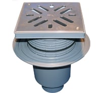 Дворовый трап HL (верт. выпуск), решетка из нерж. стали HL 616SW/1