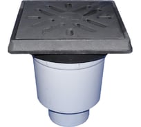 Дворовый трап HL (верт.выпуск) с гидрозатвором, макс. нагрузка 15 тонн, DN110 HL 606.1W/1