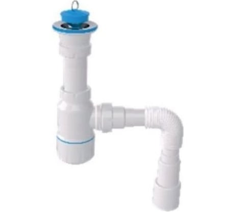 Сифон для умывальника с разборным выпуском AV Engineering 64 мм, с гибкой трубой 1 1/4, AVE129751