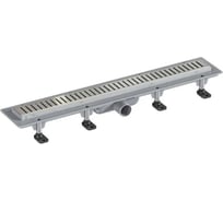 Линейный трап GOOD DOOR 850 серый, с прорезями, сухой затвор ТЛ00011
