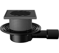 Трап горизонтальный регулируемый Fachmann серии 90 с чугунной решеткой, без запахозапирающего устройства, без фланца 04.149