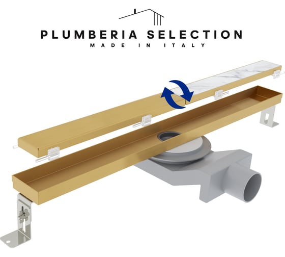 Душевой трап Plumberia Selection PSL LINEAR PSL90OB
