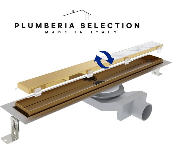 Душевой трап Plumberia Selection PST IN-TILE PST100OR