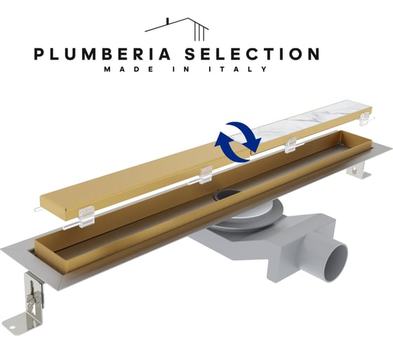 Душевой трап Plumberia Selection PST IN-TILE PST100OB