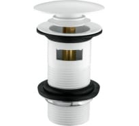 Донный клапан Aquanet 90 1 1/4, с переливом для керамических раковин, белый AR01003.21 00246225