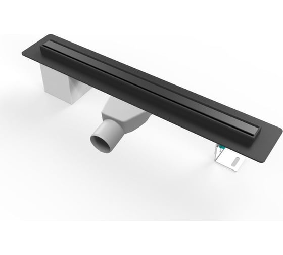 Душевой лоток Paini Slim Line 600 мм D50, черный матовый 61147 1