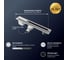 Душевой лоток Paini Slim Line 600 мм D50, хром сатин CH600SL 2