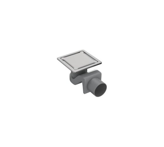 Душевой трап Timo 11x11 см, с декоративной вставкой basic BD110-S50R 1