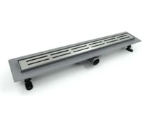 Дренажный канал Timo smart 80см с решеткой double gap из нержавеющей стали SM-DGG80-LS40(DRY)