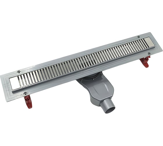 Дренажный канал Timo 65см с решеткой strip из нержавеющей стали basic BLSG-65 S50R 1