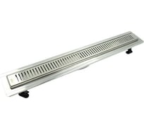 Дренажный канал Timo steel 80 см с решеткой strip из нержавеющей стали basic BSSG-80 S50Rb