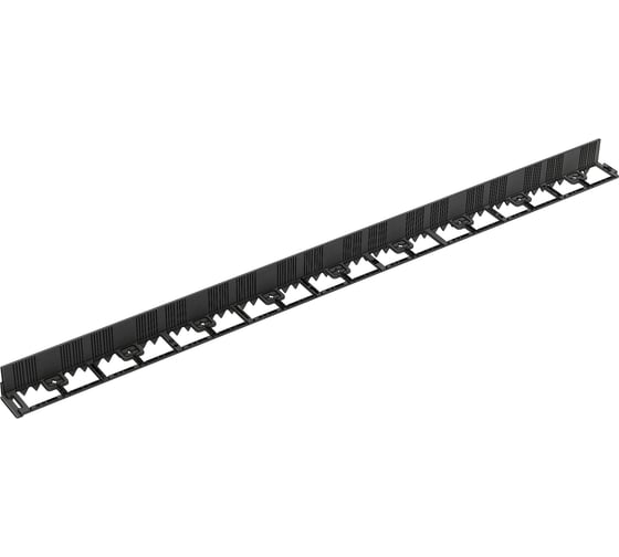 Бордюр пластиковый садовый Aquastok FlexCurb H80 черный с зубьями L1500 1521х75х105 60481 554791