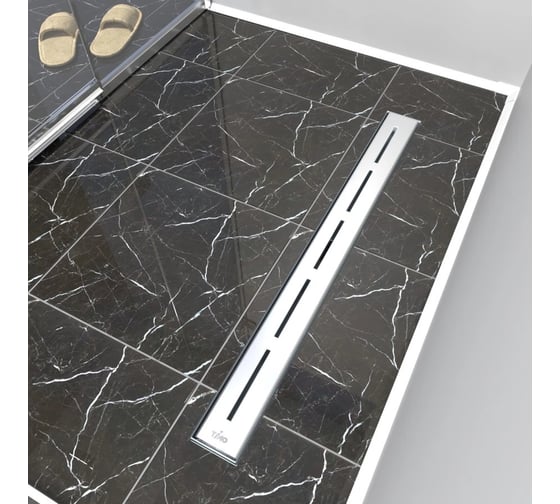 Душевой лоток Timo Drain Protect 700 с вставкой SG20, сатин DP20700-SG20700
