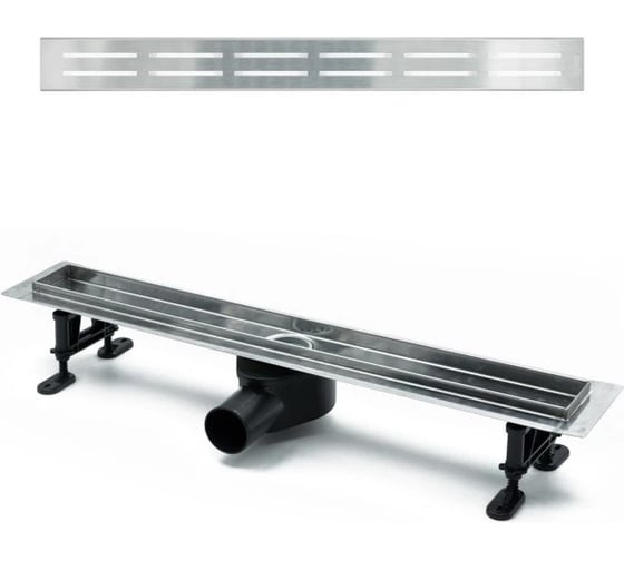 Душевой лоток Timo Drain Protect 800 с вставкой DG20, сатин DP20800-DG20800