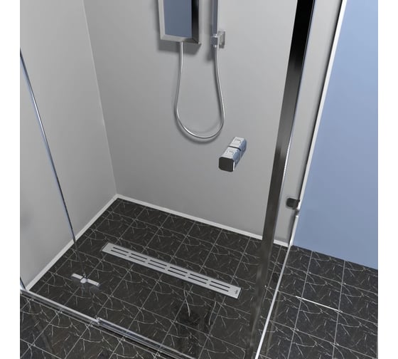 Душевой лоток Timo Drain Protect 800 с вставкой SG20, сатин DP20800-SG20800