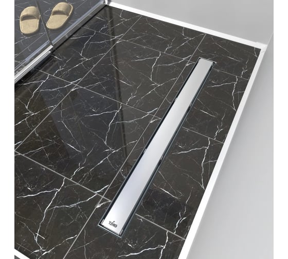 Душевой лоток Timo Drain Protect 600 с двусторонней панелью PG20 под плитку, сатин DP20600-PG20 DP20600-PG20600