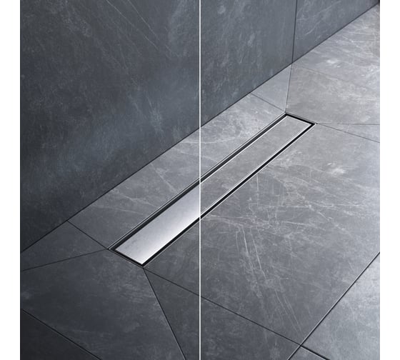 Линейный трап для душа AM.PM MasterFlow универсальный затвор Tile 50см цвет сталь мат W01SC-U11-050-04SB 1