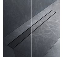 Линейный трап для душа AM.PM PrimeFlow универсальный затвор Tile 80см цвет черн мат W02SC-U11-080-04BM