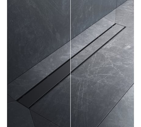 Линейный трап для душа AM.PM PrimeFlow универсальный затвор Tile 80см цвет черн мат W02SC-U11-080-04BM