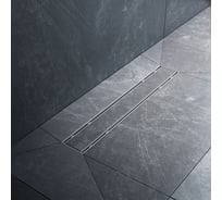 Линейный трап для душа AM.PM PrimeFlow универсальный затвор Tile 50см цвет сталь мат W02SC-U11-050-04SB