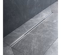 Линейный трап для душа AM.PM MasterFlow универсальный затвор Slim line 80см цвет сталь мат W01SC-S11-080-05SB