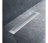 Линейный трап для душа AM.PM PrimeFlow универсальный затвор Cut Gradient 50см цвет сталь мат W02SC-P11-050-01SB