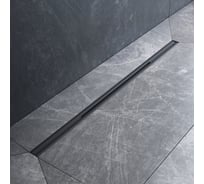 Линейный трап для душа AM.PM MasterFlow универсальный затвор Slim line 80см цвет черный мат W01SC-S11-080-05BM