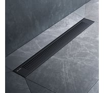 Линейный трап для душа AM.PM PrimeFlow универсальный затвор Cut Gradient 60см цвет черный мат W02SC-P11-060-01BM
