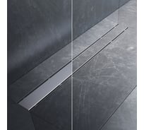 Линейный трап для душа AM.PM PrimeFlow универсальный затвор Tile 80см цвет сталь мат W02SC-U11-080-04SB