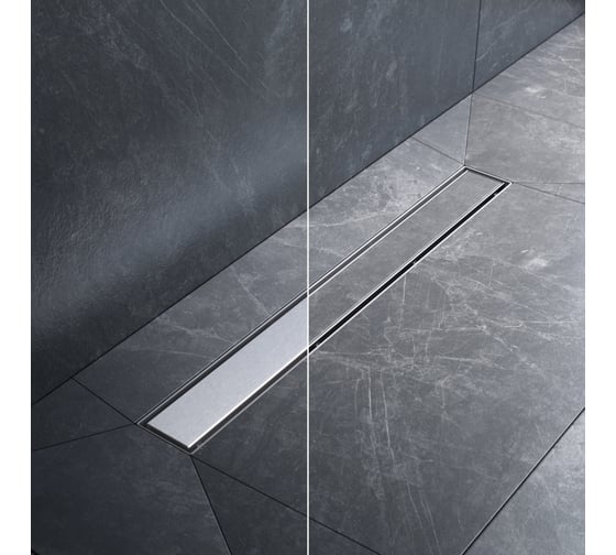 Линейный трап для душа AM.PM MasterFlow универсальный затвор Tile 60см цвет сталь мат W01SC-U11-060-04SB
