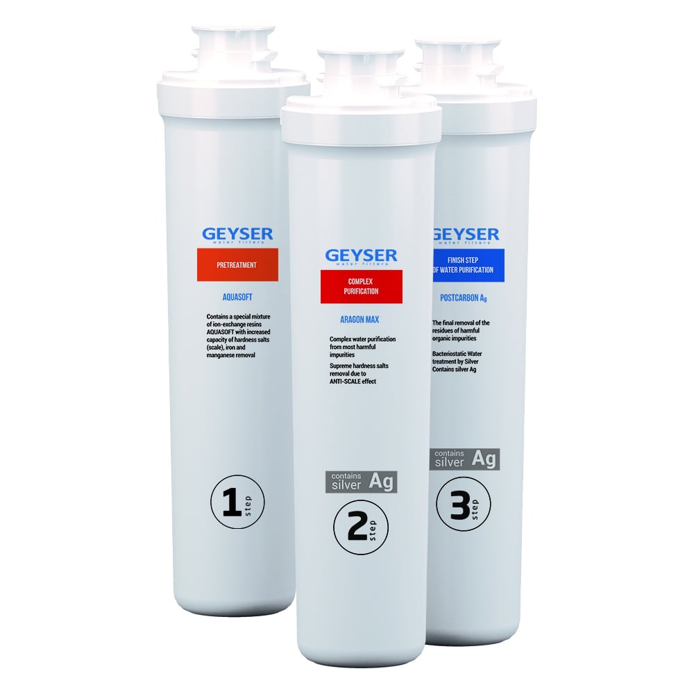 Комплект сменных картриджей Гейзер для фильтра Смарт Макс 50102 ...