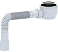 Сифон для поддона АНИ Пласт 74 мм, 1 1/2x50, гофра, 40х50, клик-клак E415CLS 025-0508