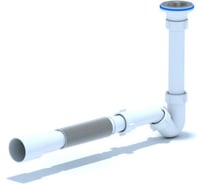 Сифон для биде АНИ Пласт трубный, 1 1/4x32, гофра, 32х40/50, нержавеющая сетка BD1016 025-0465